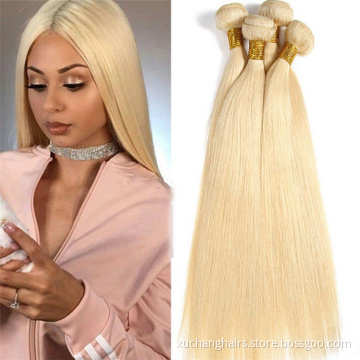 unprocessed Straight Remy Hair Extension Weave Top Grade Virgin Bleach Brazilian blonde hair bundles cheap hauman Hair Bundles